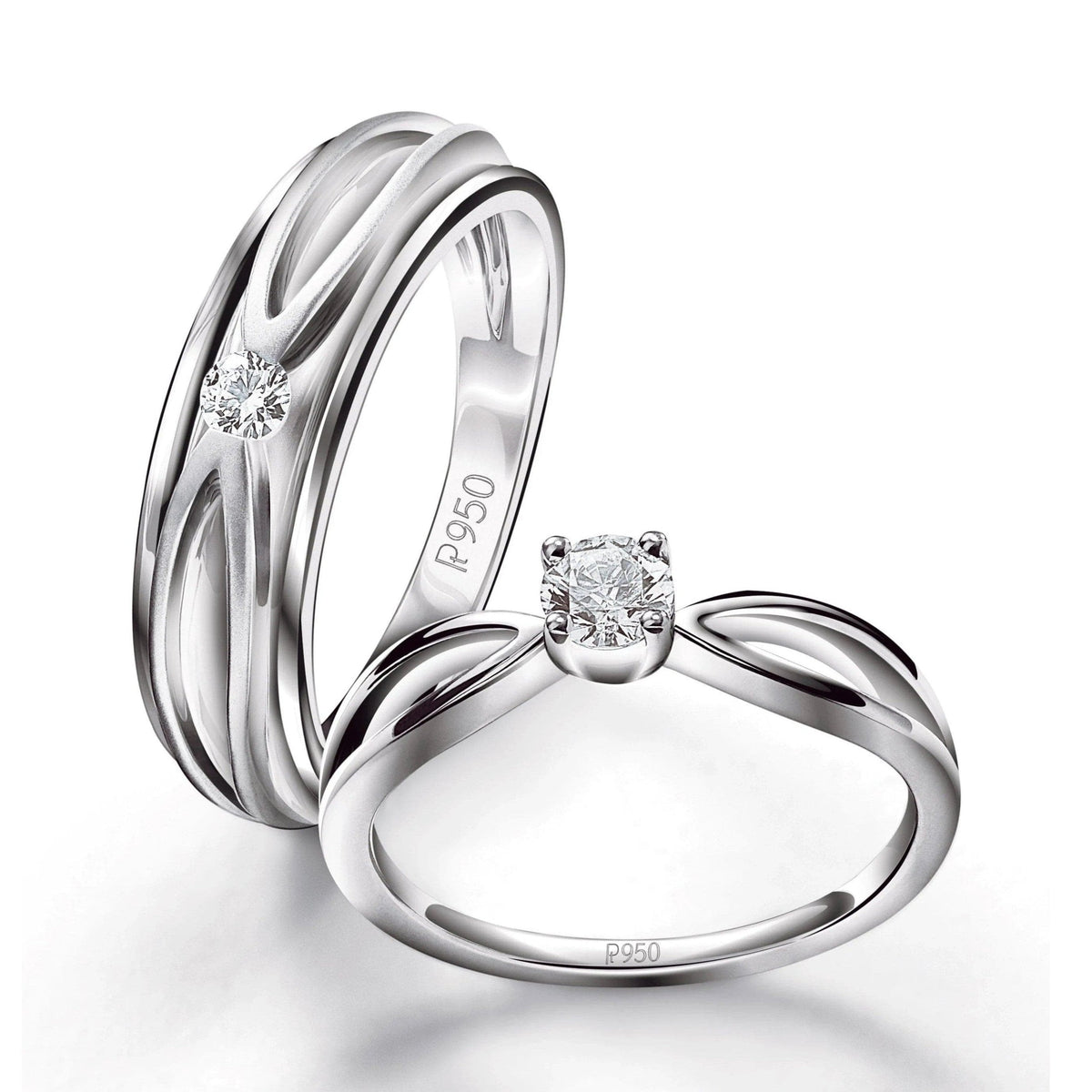 Cost fashion of platinum couple rings