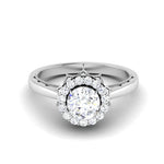 Load image into Gallery viewer, 0.50 cts. Solitaire Designer Platinum Double Halo Diamond Engagement Ring JL PT 6603   Jewelove.US
