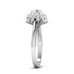 Load image into Gallery viewer, 0.50 cts. Solitaire Designer Platinum Double Halo Diamond Engagement Ring JL PT 6603   Jewelove.US
