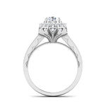 Load image into Gallery viewer, 0.50 cts. Solitaire Designer Platinum Double Halo Diamond Engagement Ring JL PT 6603   Jewelove.US
