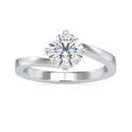 Load image into Gallery viewer, 2-Carat Lab Grown Solitaire Platinum Engagement Ring JL PT LG G 0140-D
