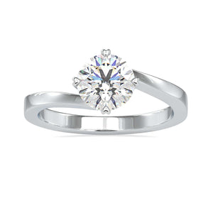 2-Carat Lab Grown Solitaire Platinum Engagement Ring JL PT LG G 0140-D