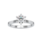 Load image into Gallery viewer, 2-Carat Lab Grown Solitaire 6 Prong Platinum Engagement Ring JL PT LG G 0020-D
