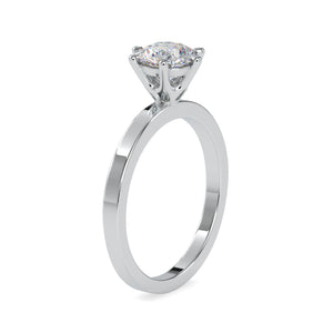 1-Carat Lab Grown Solitaire 6 Prong Platinum Engagement Ring JL PT LG G 0020-B