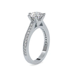 Load image into Gallery viewer, 50-Pointer Lab Grown Solitaire Platinum Diamond Shank Engagement Ring JL PT LG G 0023
