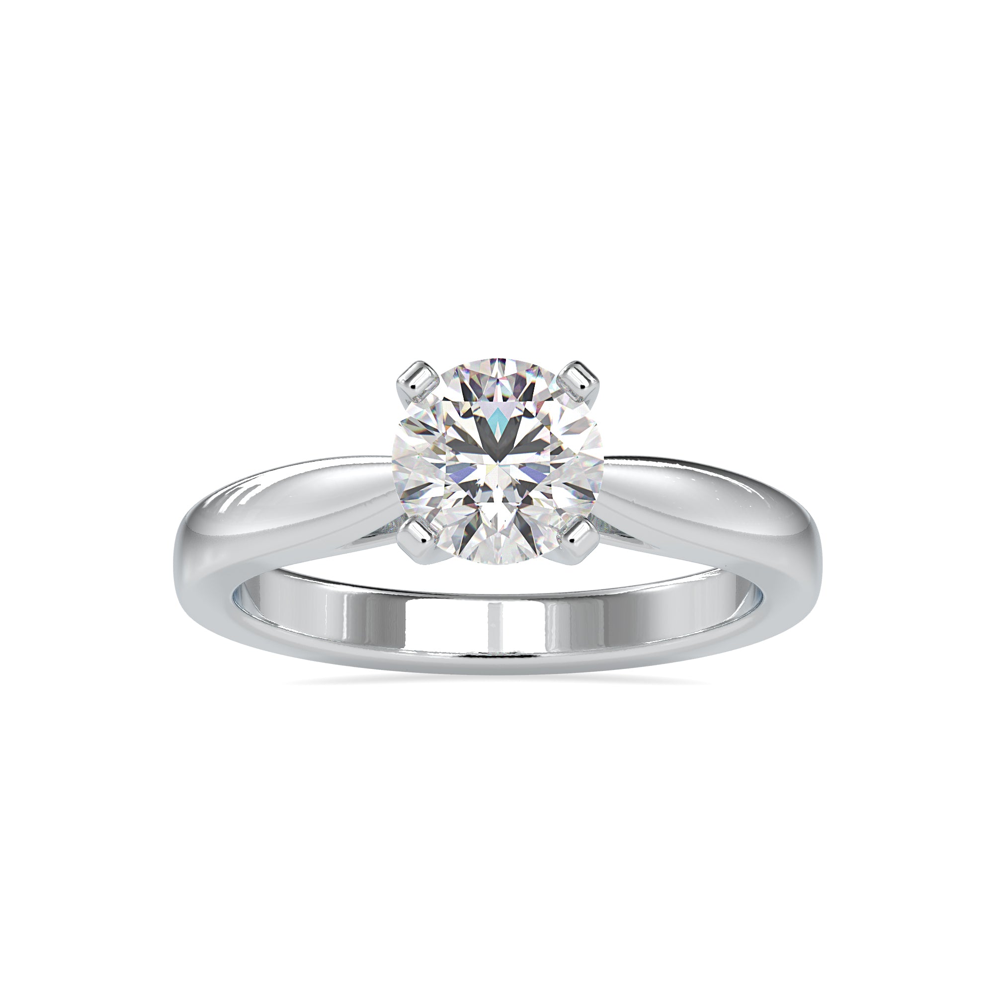 2-Carat Lab Grown Solitaire Platinum Engagement Ring JL PT LG G 0056-D