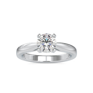 2-Carat Lab Grown Solitaire Platinum Engagement Ring JL PT LG G 0056-D