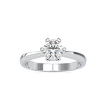 Load image into Gallery viewer, 2-Carat Lab Grown Solitaire 6 Prong Platinum Engagement Ring JL PT LG G 0064-D
