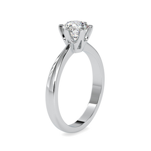 2-Carat Lab Grown Solitaire 6 Prong Platinum Engagement Ring JL PT LG G 0064-D