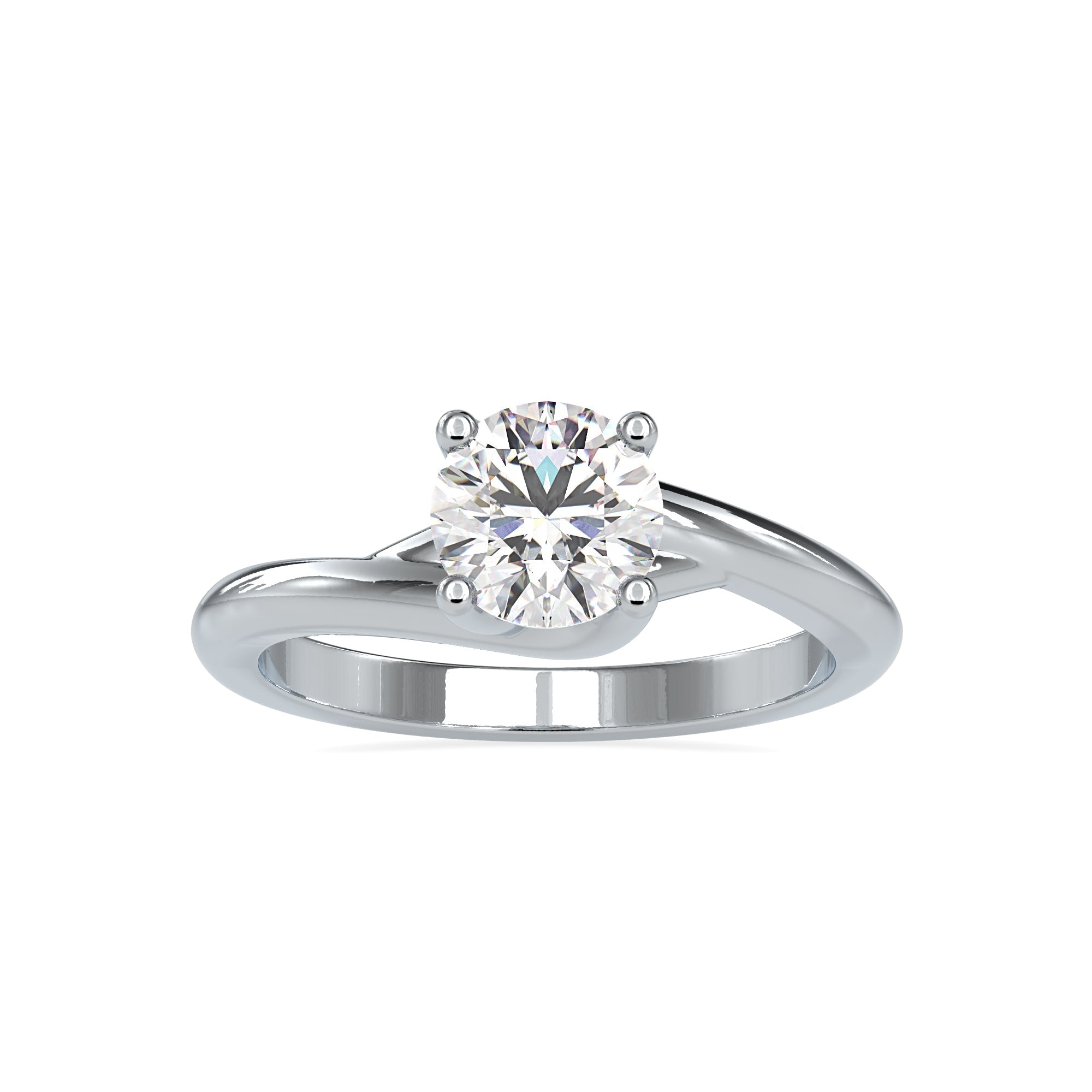 2-Carat Lab Grown Solitaire Platinum Engagement Ring JL PT LG G 0072-D