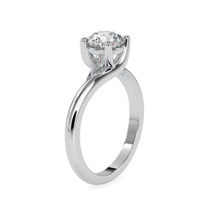 1.50-Carat Lab Grown Solitaire Platinum Engagement Ring JL PT LG G 0072-C