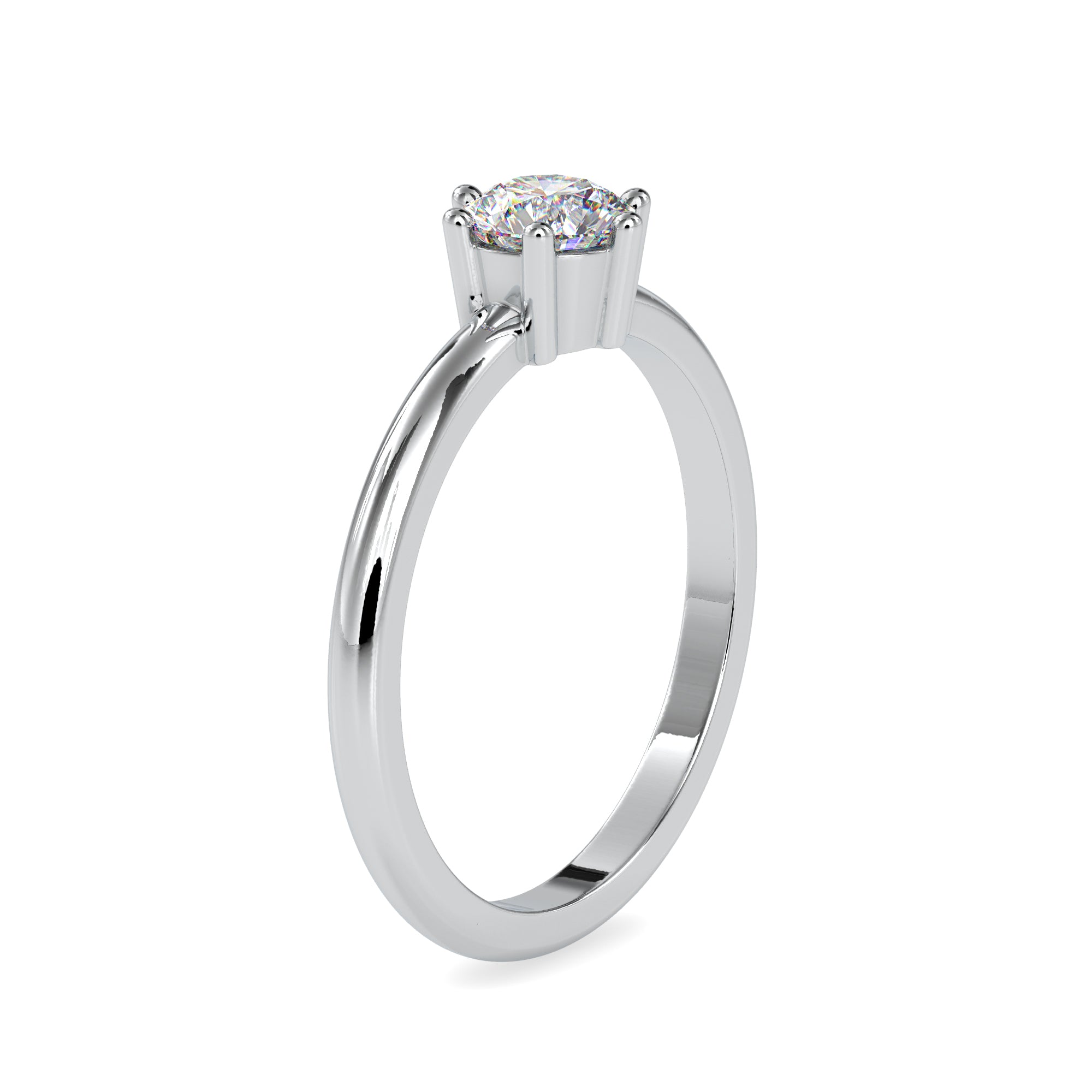 1.50-Carat Lab Grown Solitaire Platinum Engagement Ring JL PT LG G 0078-C