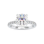 Load image into Gallery viewer, 1-Carat Solitaire Platinum Diamond Shank Engagement Ring JL PT LG G 0114-B
