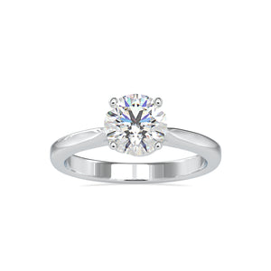 1.50-Carat Lab Grown Solitaire Platinum Engagement Ring JL PT LG G 0132-C