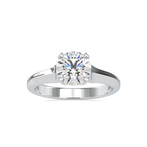 1.50-Carat Lab Grown Solitaire Platinum Engagement Ring JL PT LG G 0133-C