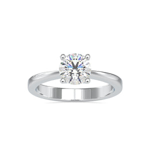 1-Carat Lab Grown Solitaire Platinum Engagement Ring JL PT LG G 0142-B