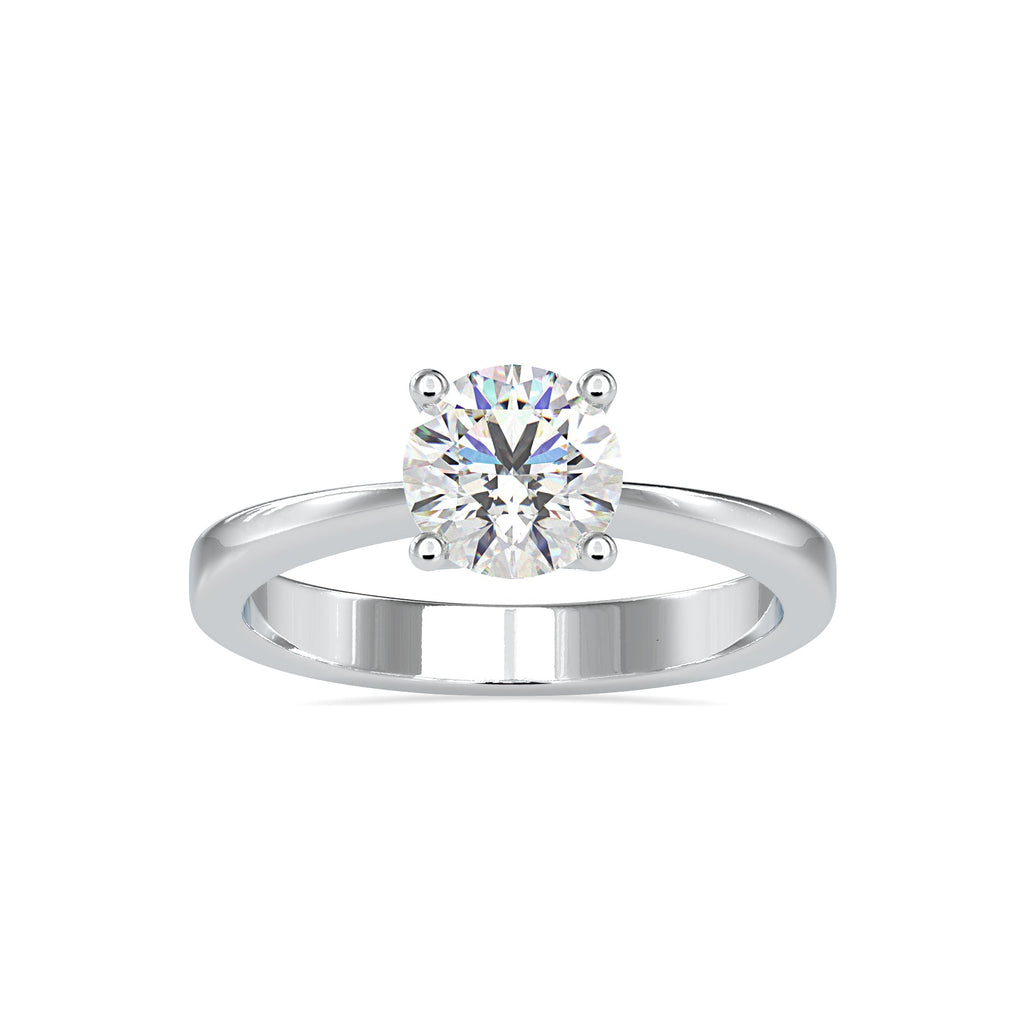 50-Pointer Solitaire Platinum Engagement Ring JL PT 0142-A   Jewelove.US