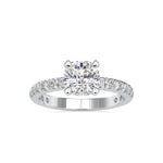 Load image into Gallery viewer, 70-Pointer Solitaire Diamond Shank Platinum Ring JL PT 0154-B   Jewelove.US
