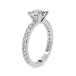 Load image into Gallery viewer, 50-Pointer Solitaire Diamond Shank Platinum Ring JL PT 0154-A   Jewelove.US
