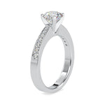 Load image into Gallery viewer, 1.50-Carat Lab Grown Solitaire Platinum Diamond Shank Ring JL PT LG G 0166-C
