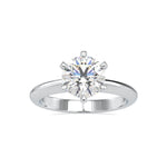 Load image into Gallery viewer, 1-Carat Lab Grown Solitaire Platinum Engagement Ring JL PT LG G 0174-B
