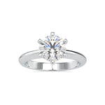 Load image into Gallery viewer, 1.50-Carat Lab Grown Solitaire Platinum Engagement Ring JL PT LG G 0174-C
