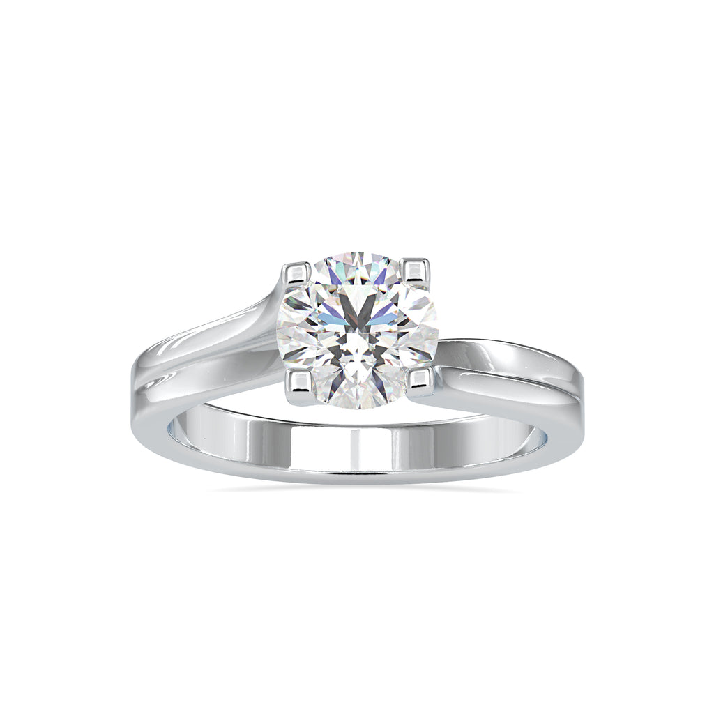 70-Pointer Solitaire Platinum Ring JL PT 0179-B   Jewelove.US