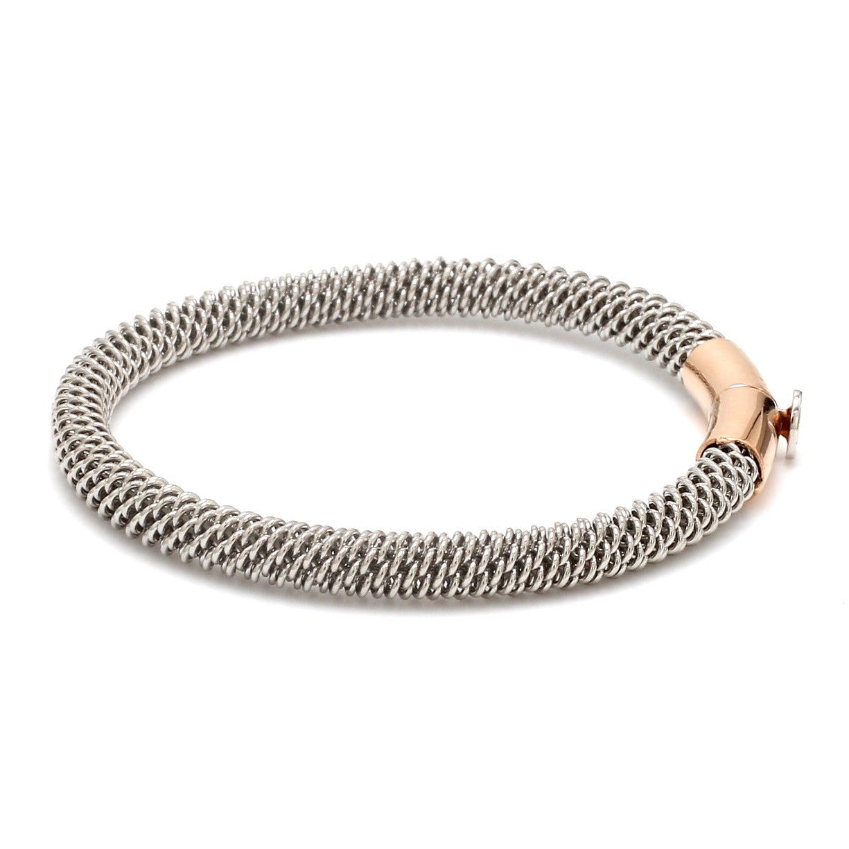 Platinum & Rose Gold Bracelet for Men JL PTB 1087