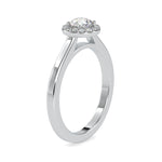 Load image into Gallery viewer, 2-Carat Lab Grown Solitaire Single Halo Diamond Platinum Engagement Ring JL PT LG G 0200-D
