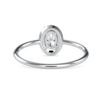 Load image into Gallery viewer, 50-Pointer Oval Cut Solitaire Platinum Halo Diamond Ring JL PT 0626-A   Jewelove.US
