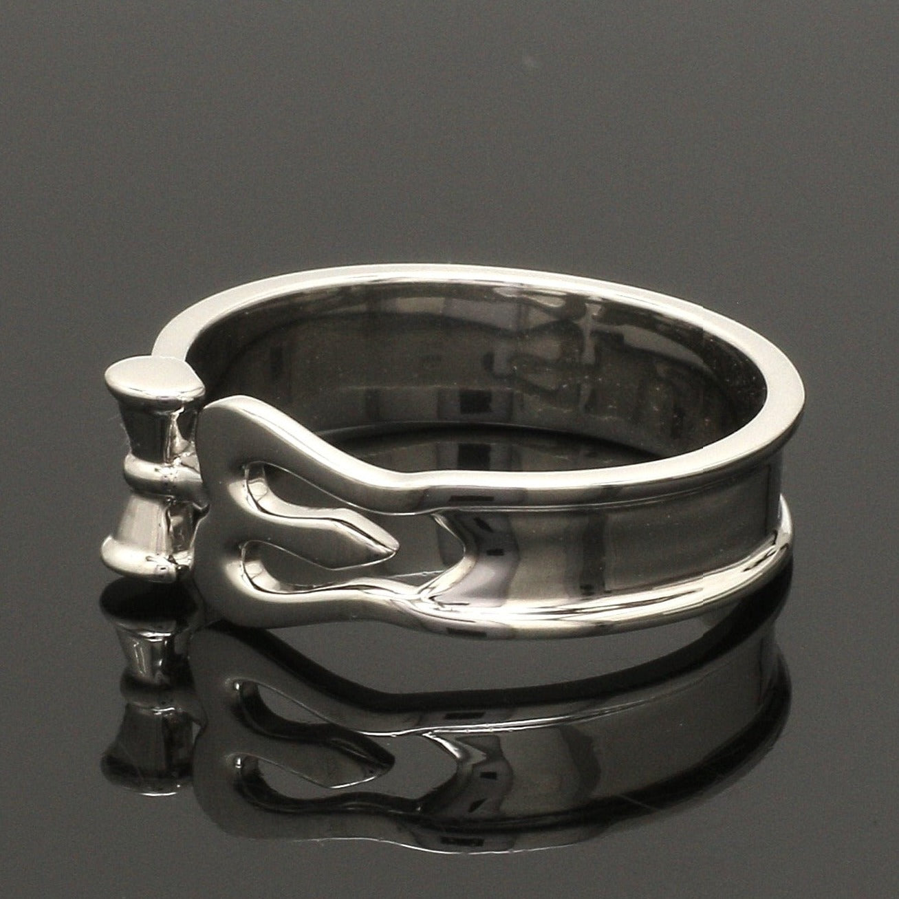 Platinum OM Trishul Ring for Men JL PT 1367