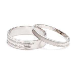 Price Point Plain Platinum Love Bands JL PT 234