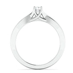 Load image into Gallery viewer, Pointer Classic 4 Prong Solitaire Ring made in Platinum JL PT 676
