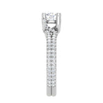 Load image into Gallery viewer, 30-Pointer Solitaire Diamond Split Shank Platinum Ring JL PT RP RD 182
