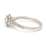 Load image into Gallery viewer, 40-Pointer Platinum Solitaire Engagement Ring with Diamond Halo &amp; Shank JL PT 671
