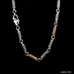 Load image into Gallery viewer, 4.5mm  Platinum Rose Gold Links Chain for Men JL PT CH 1153R
