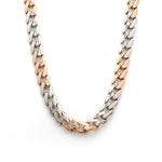 Load image into Gallery viewer, Platinum Rose Gold Chain with Matte &amp; Hi-Polish for Men JL PT CH 1268   Jewelove.US
