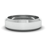 Load image into Gallery viewer, Beveled Edges Plain Platinum Ring for Men JL PT 616
