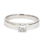 Load image into Gallery viewer, 30 Pointer Princess Cut Solitaire Platinum Ring with 4 Prongs JL PT 440-A
