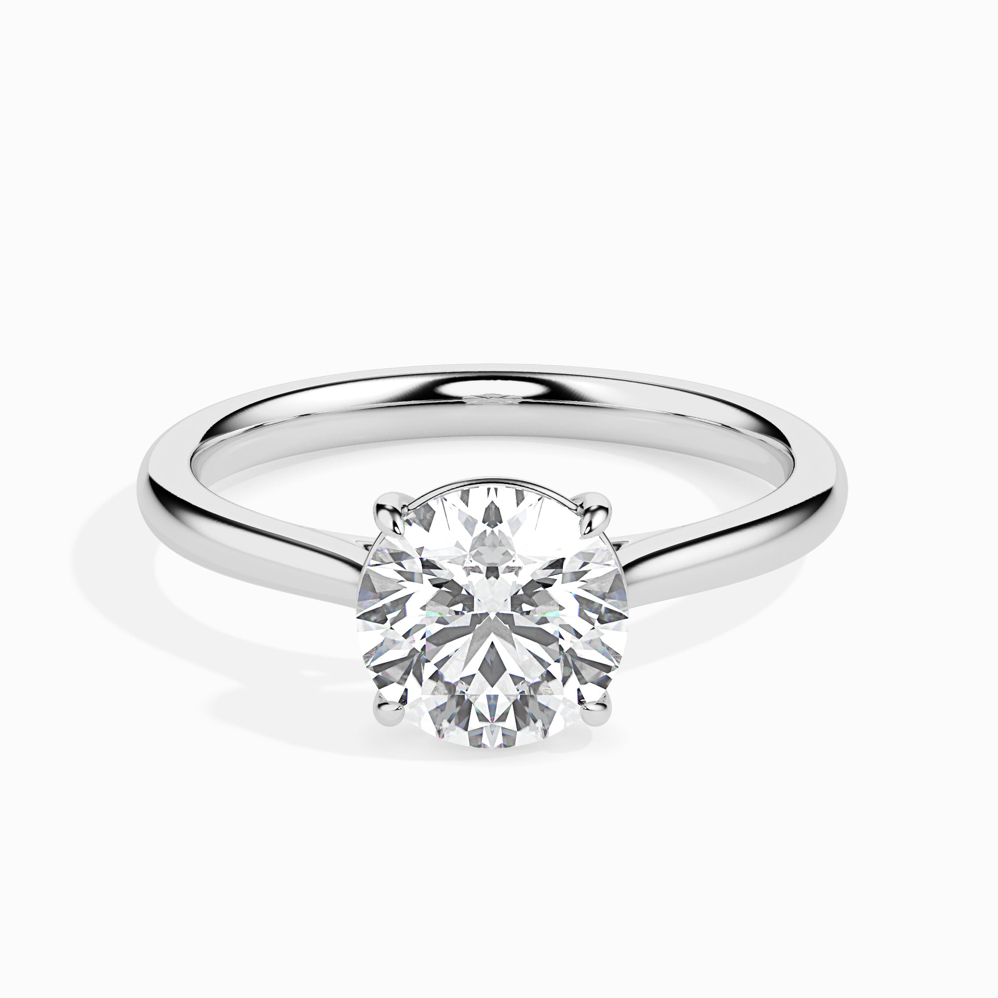 1-Carat Lab Grown Solitaire Platinum Ring for Women JL PT LG G 19001-B