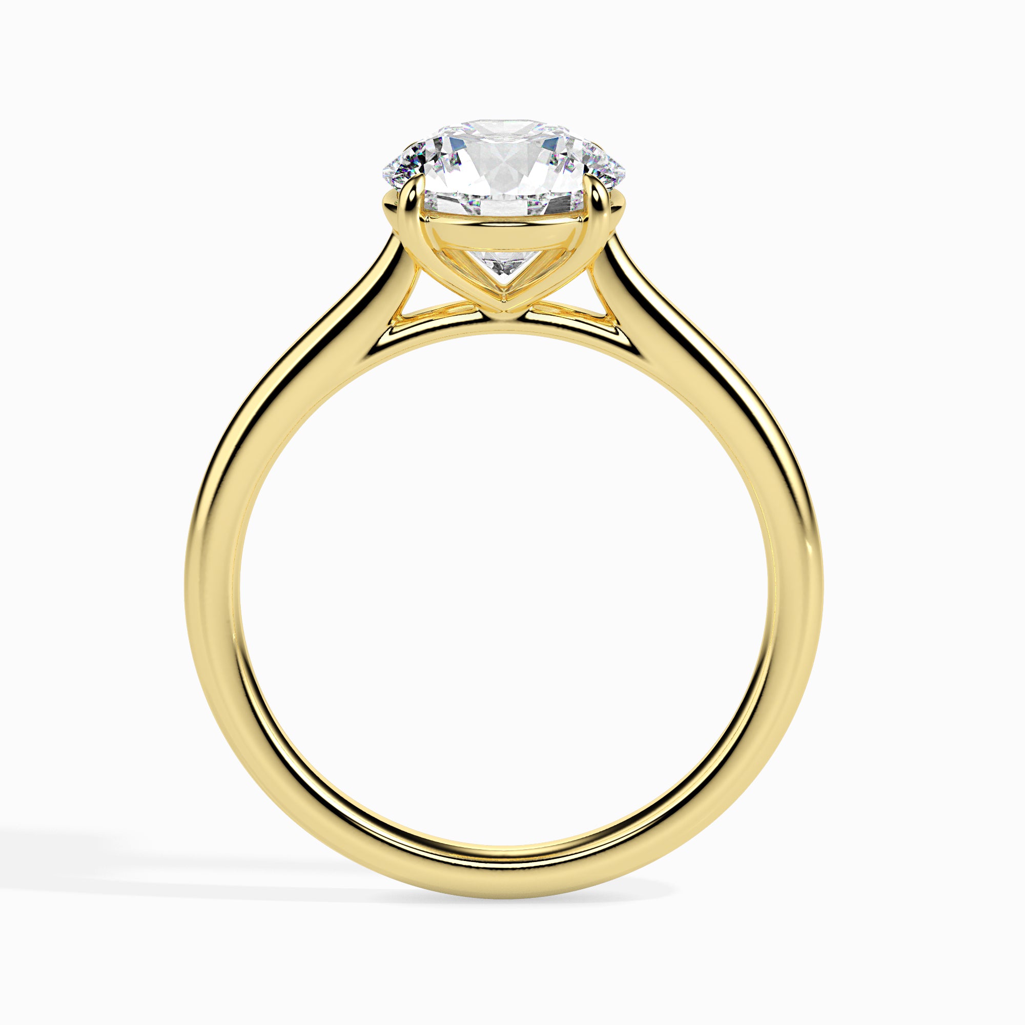 1 Carat Solitaire Diamond 18K Yellow Gold Ring JL AU 19001Y-C   Jewelove.US