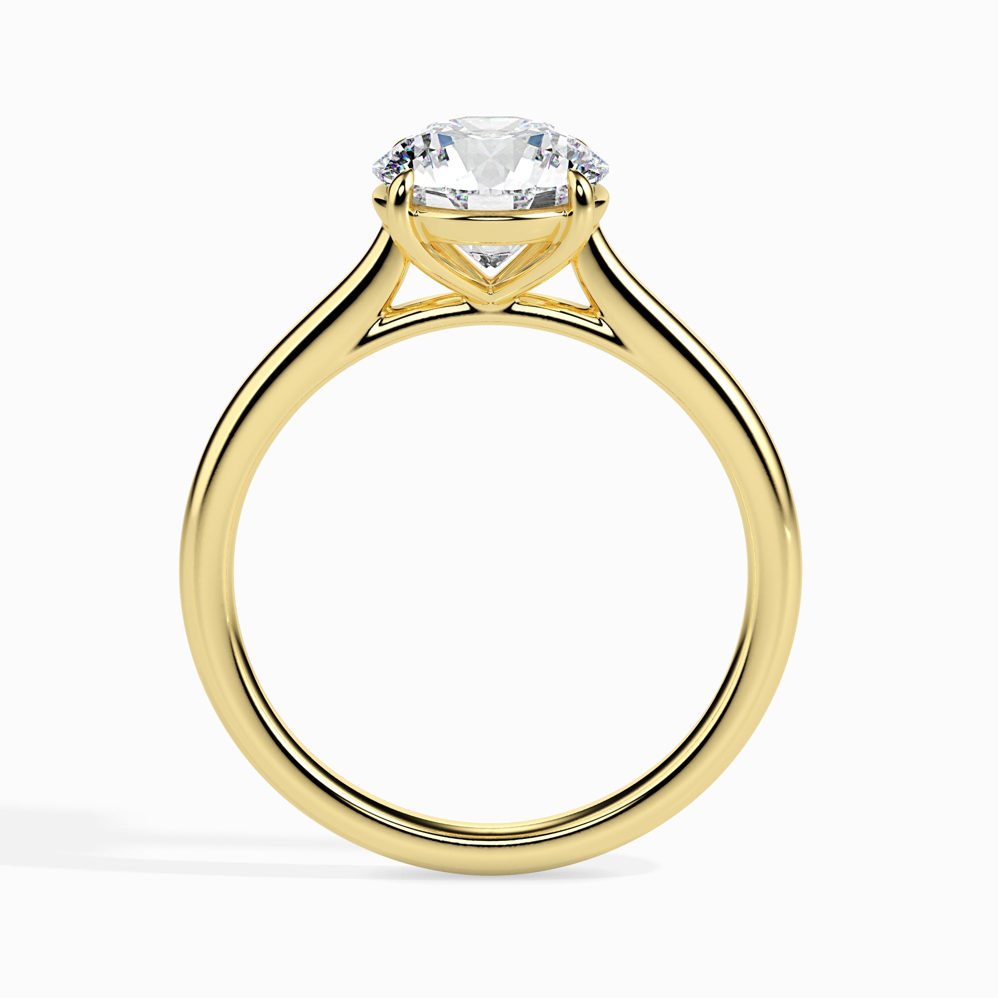 50-Pointer Solitaire Diamond 18K Yellow Gold Ring JL AU 19001Y-A   Jewelove.US