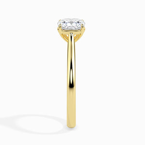 50-Pointer Cushion Cut Solitaire 18K Yellow Gold Ring JL AU 19003Y-A   Jewelove.US