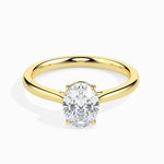 Load image into Gallery viewer, 30-Pointer Oval Cut Solitaire 18K Yellow Gold Ring JL AU 19004Y   Jewelove.US
