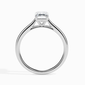 50-Pointer Emerald Cut Solitaire Platinum Ring JL PT 19005-A   Jewelove.US