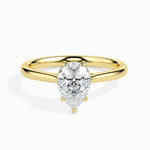 Load image into Gallery viewer, 30-Pointer Pear Cut Solitaire Diamond 18K Yellow Gold Ring JL AU 19010Y   Jewelove.US
