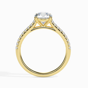 30-Pointer Solitaire Diamond Shank 18K Yellow Gold Ring JL AU 19011Y   Jewelove.US