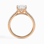 Load image into Gallery viewer, 70-Pointer Princess Cut Solitaire Diamond Shank 18K Rose Gold Ring JL AU 19012R-B   Jewelove.US
