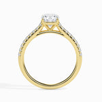 Load image into Gallery viewer, 50-Pointer Cushion Cut Solitaire Diamond Shank 18K Yellow Gold Ring JL AU 19013Y-A   Jewelove.US
