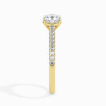 Load image into Gallery viewer, 50-Pointer Cushion Cut Solitaire Diamond Shank 18K Yellow Gold Ring JL AU 19013Y-A   Jewelove.US
